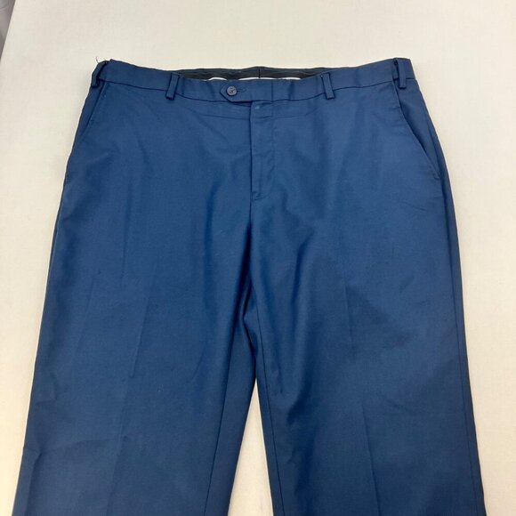 Jos. A. Bank Traveler Tailored Fit Pants Flat Front Navy Men’s Size 40x32 - Picture 2 of 9